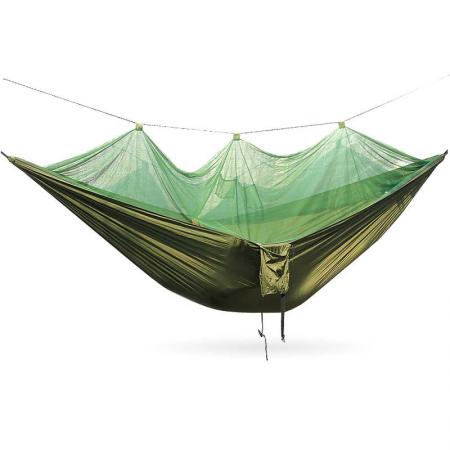 Hamacas portátiles para acampar con mosquitera para viajes de mochilero de senderismo al aire libre en interiores 