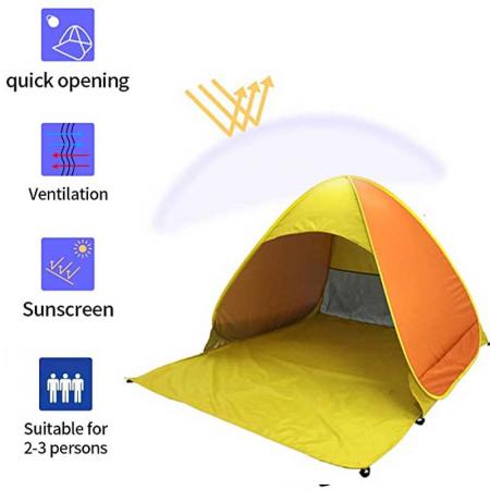carpa portátil instantánea anti UV refugio para el sol pop-up carpa de playa para bebés
 