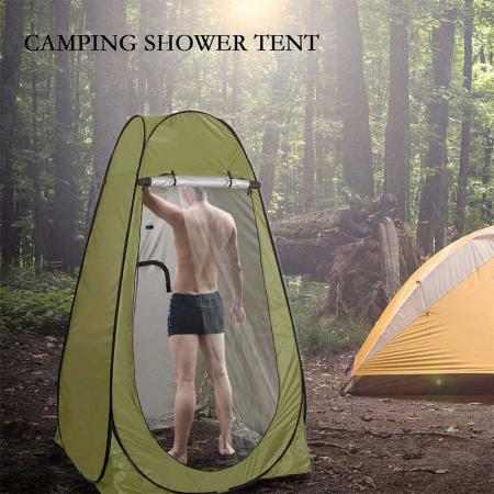 carpa de privacidad emergente carpa de ducha de camping vestidor cambiador con bolsa de transporte para caminatas al aire libre
 