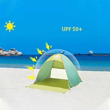carpa de playa emergente protección UPF 50+ sombra de playa emergente refugio solar
 