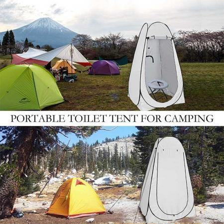 Carpa de ducha, carpa de privacidad, carpa de baño portátil para acampar, carpa de baño para campamento al aire libre, vestidor, carpa de ducha doble
 