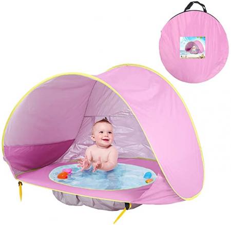 Gran oferta 2022, tienda de campaña para bebés, refugio parasol emergente con piscina, protección UPF 50+ para bebés, playa al aire libre
 