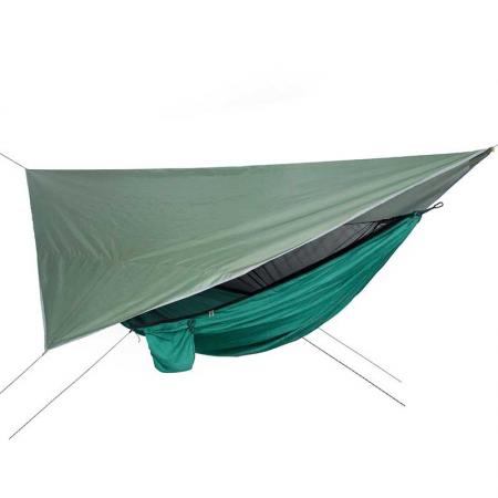 Lona portátil impermeable multifuncional para acampar al aire libre, viajar, mochilero, lona
 