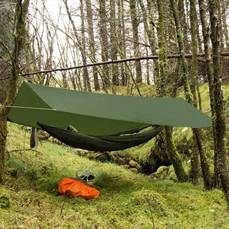 Carpa impermeable ultraligera para exteriores, hamaca para acampar en familia, lona para lluvia y moscas
 