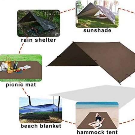 lona de camping impermeable 3m x 3 . 2m lona grande para hamaca
 