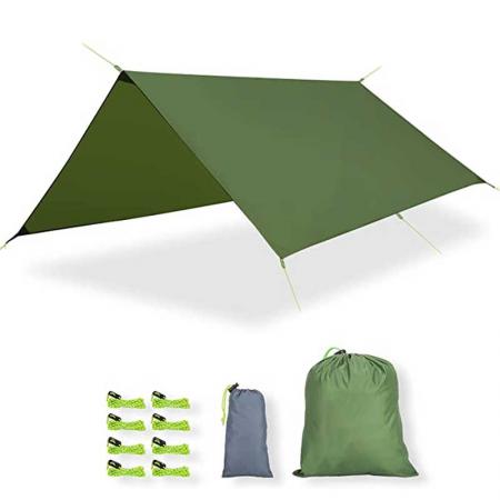 Carpa impermeable ultraligera para exteriores, hamaca para acampar en familia, lona para lluvia y moscas
 