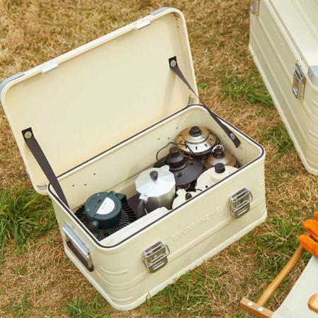 Caja de almacenamiento plegable, caja de almacenamiento de plástico, contenedor para acampar
 