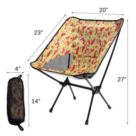 Silla plegable para acampar al aire libre, ligera para pescar, silla de playa, plegable 