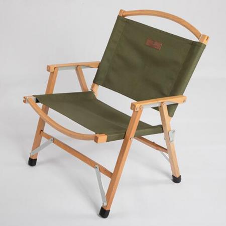 OEM ODM Muebles de exterior Silla de camping plegable de madera portátil Silla de jardín al aire libre 