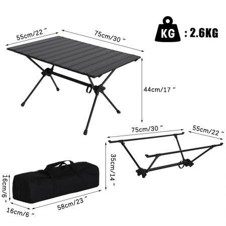 mesa de camping plegable mesa de picnic plegable portátil al aire libre 