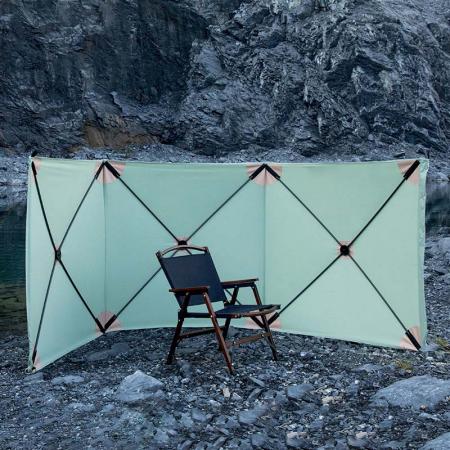 Pantalla de privacidad de parabrisas de pared cortavientos para acampar, pescar en la playa al aire libre 