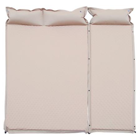 Colchoneta de dormir autoinflable doble de PVC para acampar colchoneta de dormir ultraligera para acampar 2 personas de espesor 3cm/5cm 