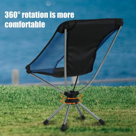 Venta caliente silla de camping de gran tamaño silla de camping giratoria ultraligera 