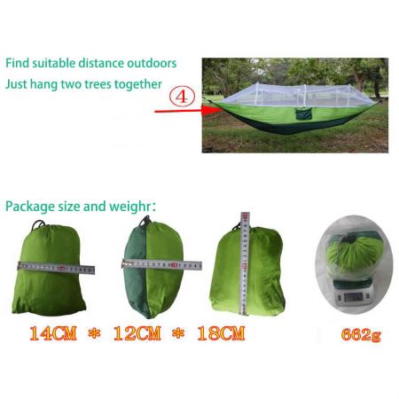 Mosquitera hamaca Camping Bug Net para acampar al aire libre y senderismo
 