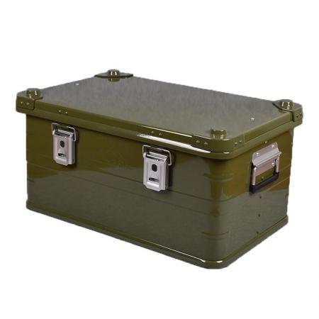 Caja de almacenamiento de aleación de aluminio para exteriores, caja de almacenamiento para viajes de Camping, caja de herramientas para coche de gran capacidad, 38L/59L/110L 