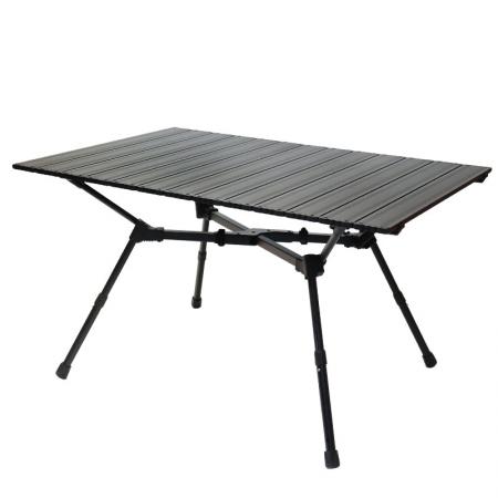 2023 nueva mesa plegable portátil para acampar, mesa plegable de aluminio para exteriores para Picnic, mesa de playa con barra X estable 