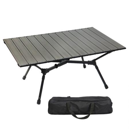 2023 nueva mesa plegable portátil para acampar, mesa plegable de aluminio para exteriores para Picnic, mesa de playa con barra X estable 