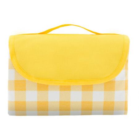 Manta de picnic grande portátil con diseño de tres capas, manta de picnic impermeable plegable 