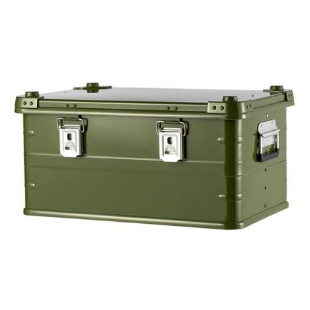 Caja de almacenaje para acampada, contenedor de aleación de aluminio para acampar 