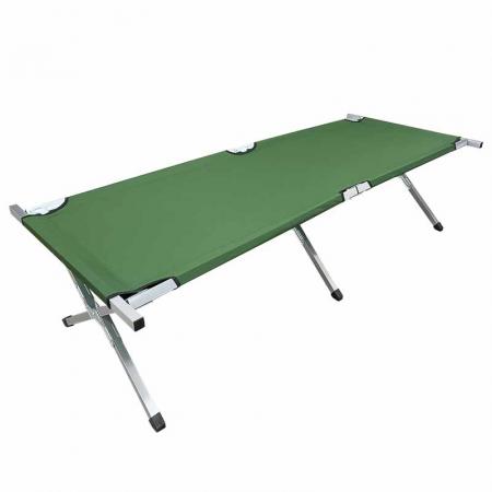 Cuna ligera plegable para dormir cama de cuna de metal individual cama plegable para acampar
         