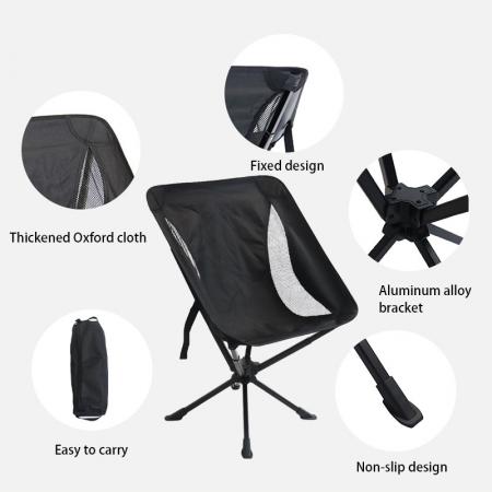 Nueva llegada, silla columpio para acampar, silla de Metal para exteriores, sillas plegables portátiles, sillas plegables giratorias de 360 ​​grados
         