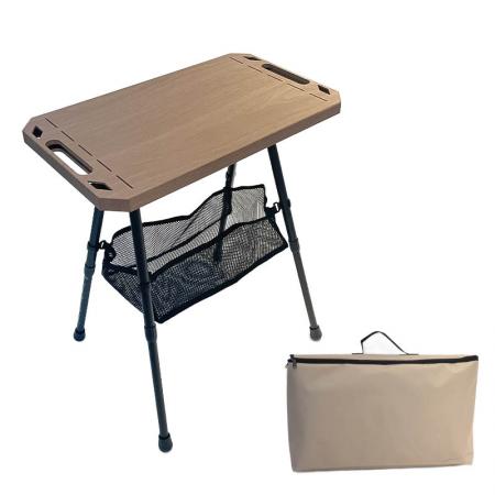 Mesa táctica plegable de aluminio para exteriores, multifuncional, ligera, para Picnic, mesa plegable para acampar con bolsa de transporte
         