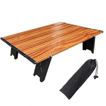 Mesa plegable para acampar, mesa para exteriores, mesa ligera plegable portátil para picnic en la playa 
