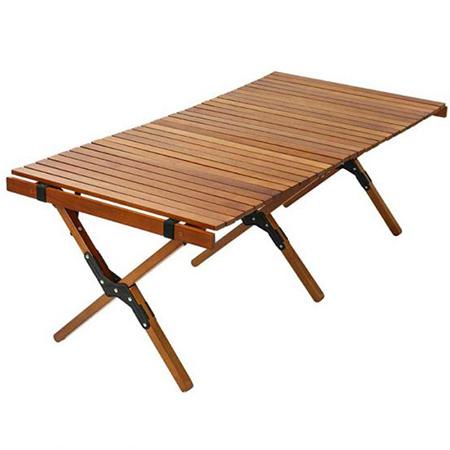 Mesa plegable portátil, mesa plegable de madera, plegable para adultos, mesa plegable de madera, rollo de camping, mesa de picnic plegable para pesca en la playa 