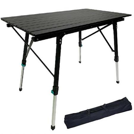 mesa plegable para exterior plegable de aluminio mesa plegable regulable en altura para acampar al aire libre ligera para acampar 