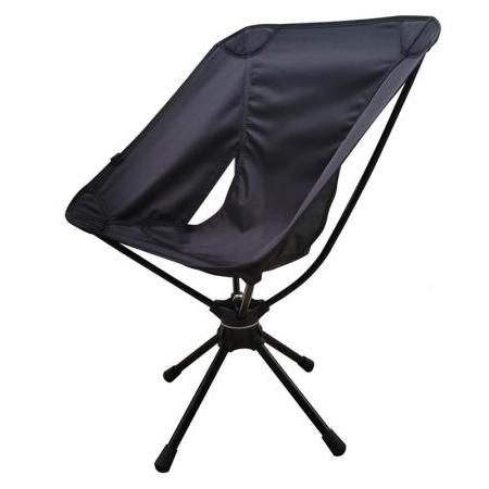 Venta caliente, silla de camping giratoria de 360 grados, silla de playa portátil plegable para exteriores, silla de pesca 