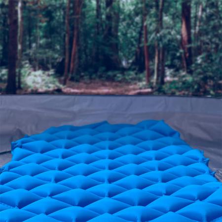 Colchón de aire plegable, inflable, ultraligero, compacto, impermeable, almohadilla para dormir para acampar 