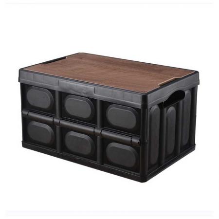 Caja de almacenamiento para maletero de coche, caja de almacenamiento de madera, caja de almacenamiento plegable, maletero de coche 