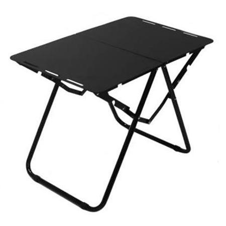 Mini mesa de Picnic de aluminio para campamento, plegable, ultraligera, portátil, ligera, negra, enrollable, para senderismo al aire libre
         