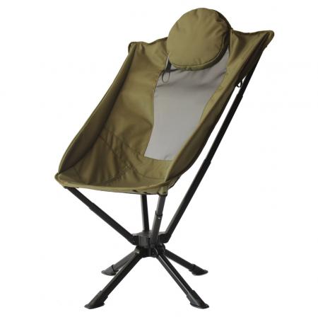 Silla que acampa ligera cómoda de la rotación 360° con la almohada 
