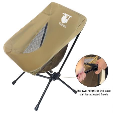 Silla plegable versátil con cambio de ángulo para exteriores, para acampar, senderismo, viajar 