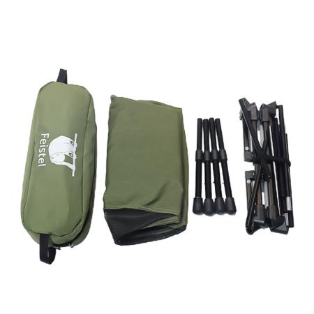 Silla de camping plegable con respaldo alto ultraligero al aire libre con bolsa de transporte 