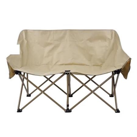 Silla de pesca portátil de campamento portátil de campamento portátil para acampar en la playa plegable de doble asiento de doble asiento con maleta con bolso de malla 