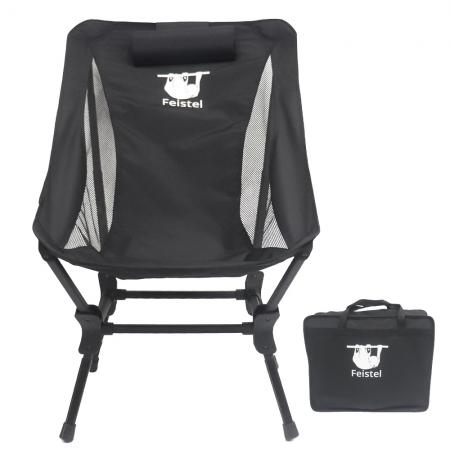 Silla de jardín de logotipo personalizado silla de campamento plegable de aluminio ligero