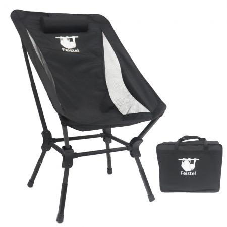 Silla de jardín de logotipo personalizado silla de campamento plegable de aluminio ligero