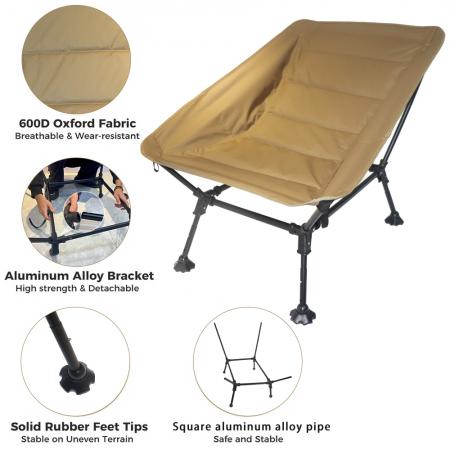 Precio de fábrica sillón plegable al aire libre silla de campamento plegable ajustable ajustable 