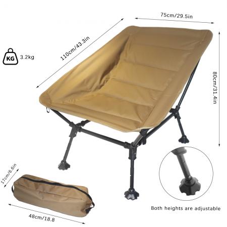 Precio de fábrica sillón plegable al aire libre silla de campamento plegable ajustable ajustable 
