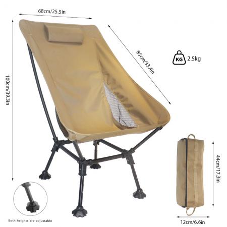 Silla de mochila para acampar al aire libre al aire libre. 
