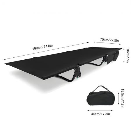 custom high quality outdoor lightweight portable folding bed camping cot