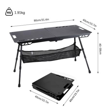 custom outdoor camping table lightweight aluminium igt camping table