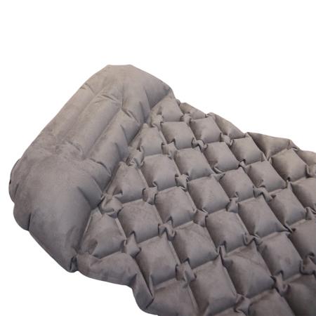 ultralight single sided suede waterproof tpu camping sleeping pad compact inflatable air mattress
