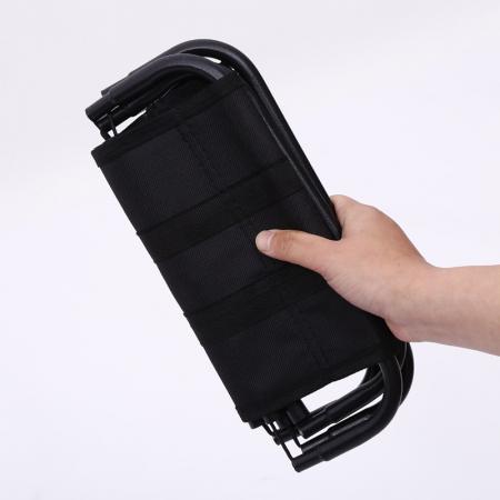 Taburete de camping de playa de metal portátil, plegable, ligero, de acero resistente al agua y de alta resistencia