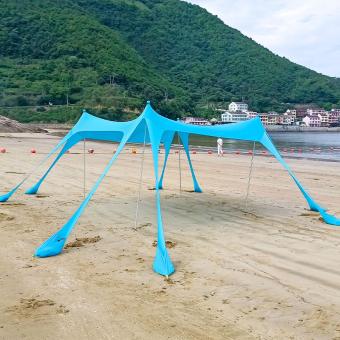 Toldo de playa con protección UV