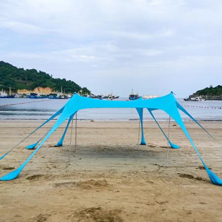 Toldo para acampar con protección UV para playa 