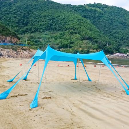 Toldo para acampar con protección UV para playa 