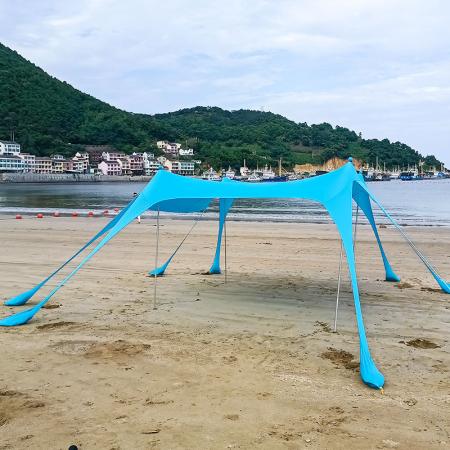 Toldo para acampar con protección UV para playa 